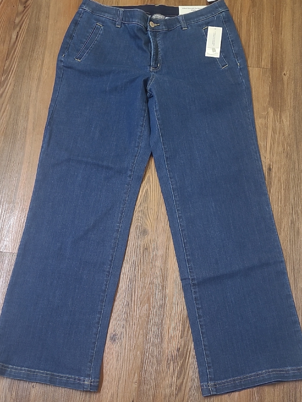 Christopher & Banks Wide-Leg Dark Blue Jeans for women size 10 new color blue